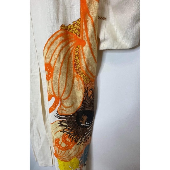 Dries van noten linen printed kimono style coat size small - Picture 4 of 9